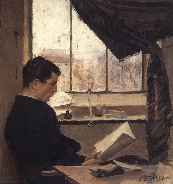 Self-portrait, Called A Student by Emile Friant
