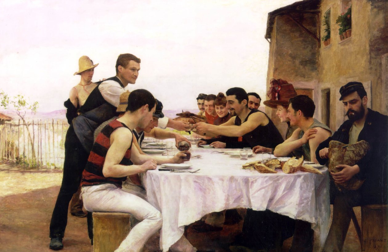 The Meurthe Boating Party by Emile Friant