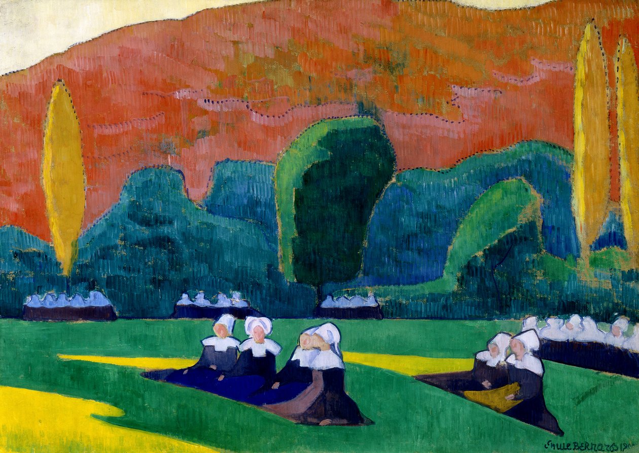 Breton Women Attending a Pardon by Emile Bernard