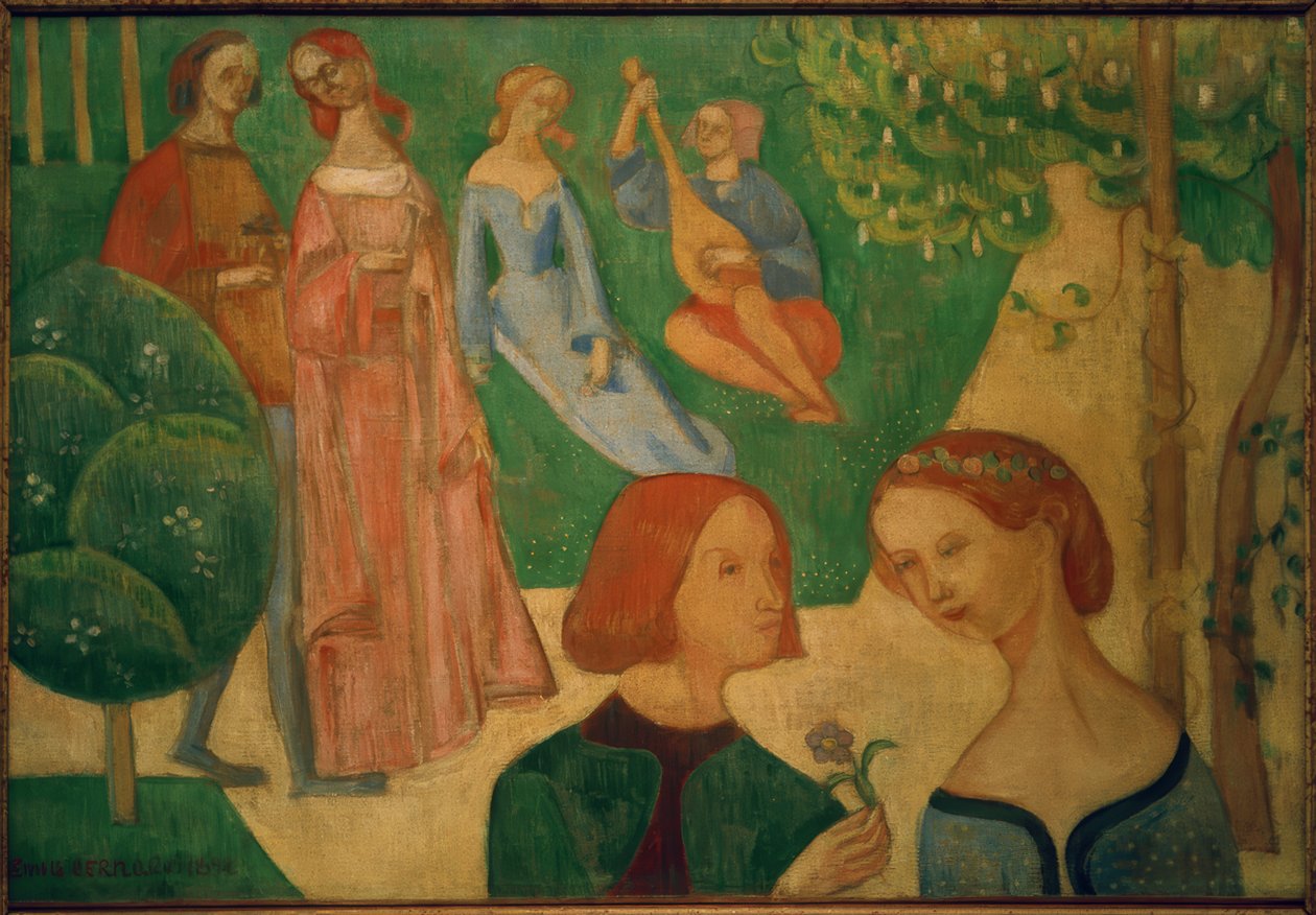 In a Park in Old Times by Emile Bernard