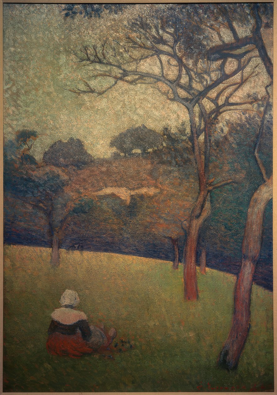 Seated Breton Woman by Emile Bernard