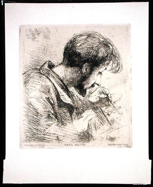 Portrait of Paul Rajon by Emile Boilvin