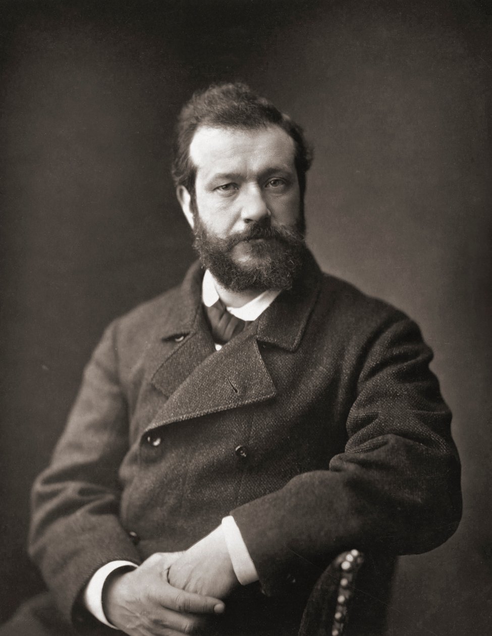 Félix Henri Bracquemond. Portrait by Emile Courtin
