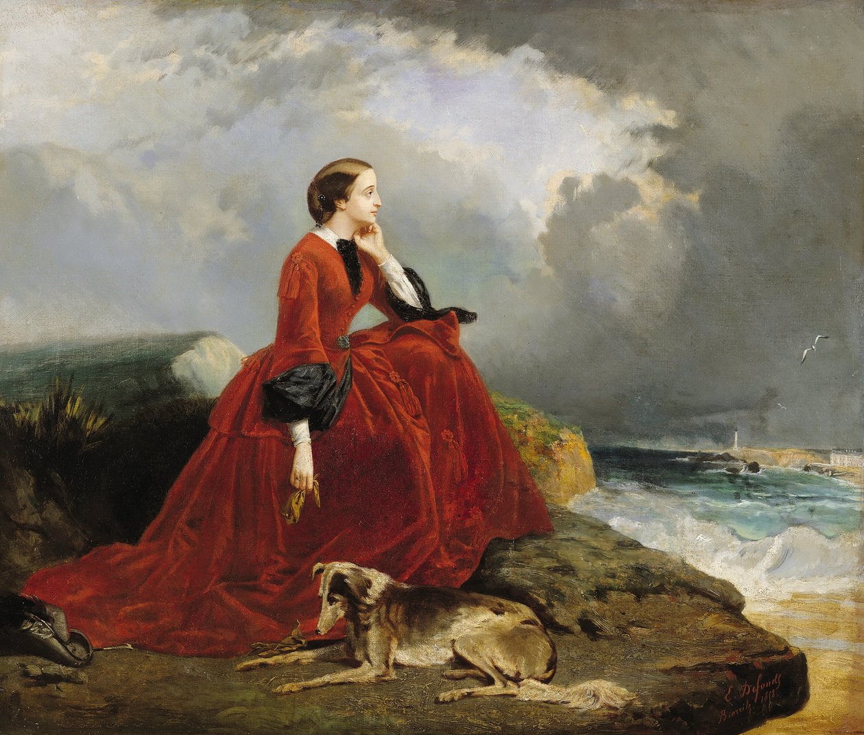 Empress Eugénie at Biarritz by Emile Defonds