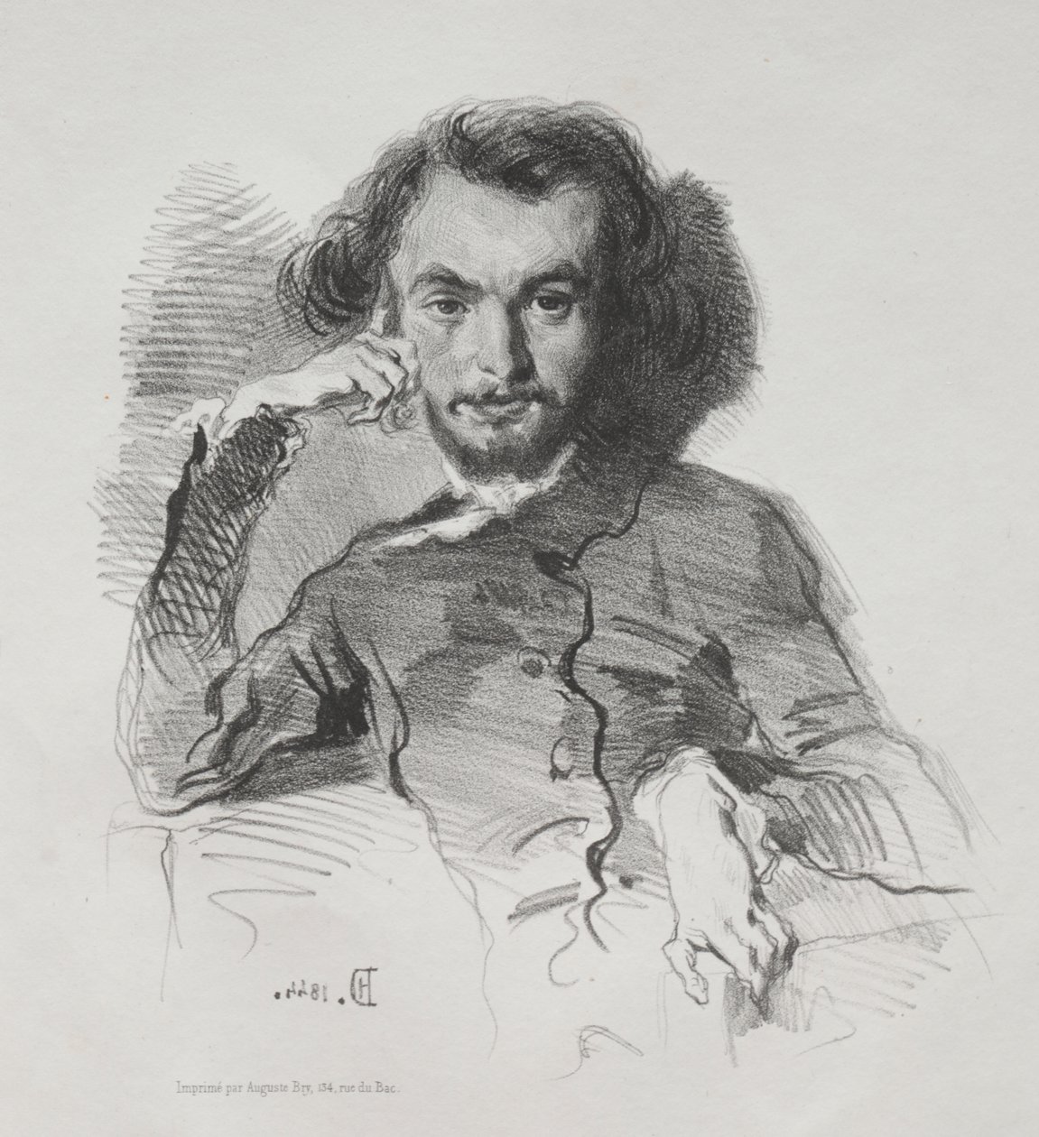 Charles Pierre Baudelaire by Emile Isidore Deroy