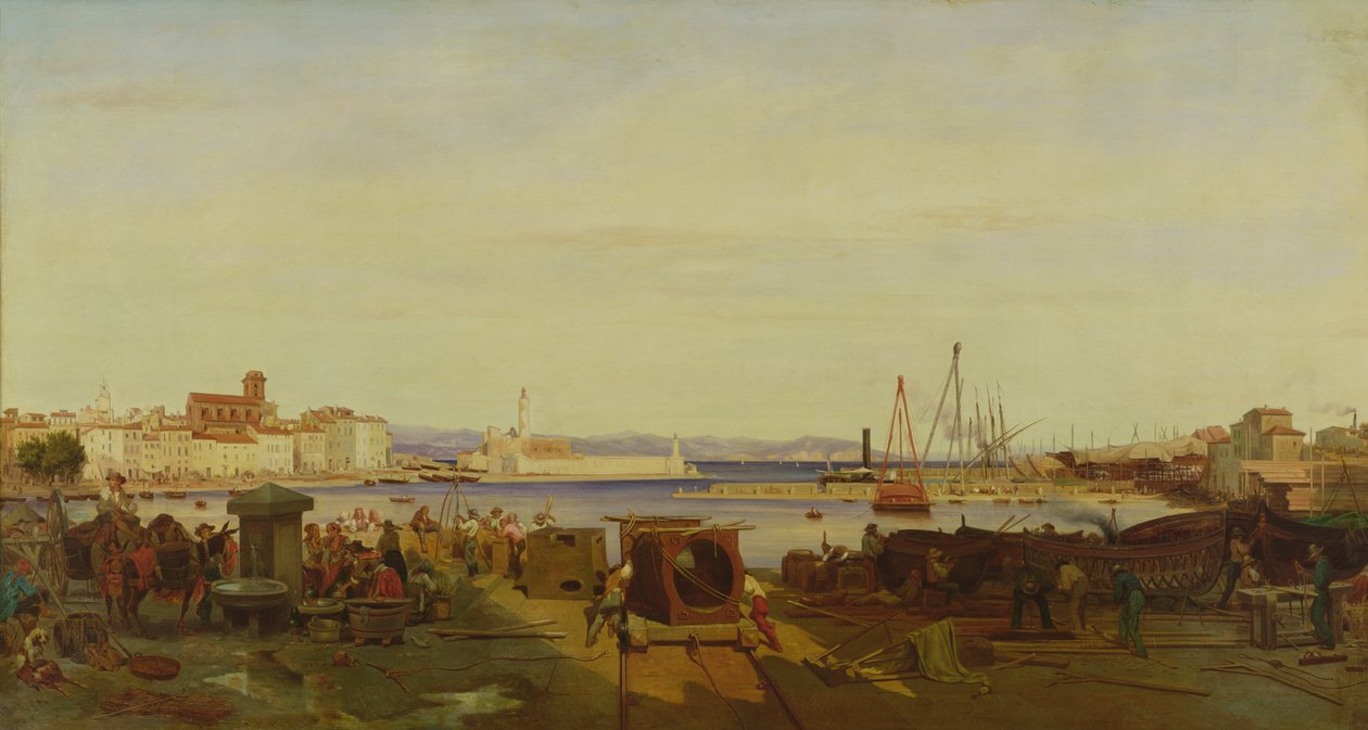 The Port of La Ciotat by Emile Loubon
