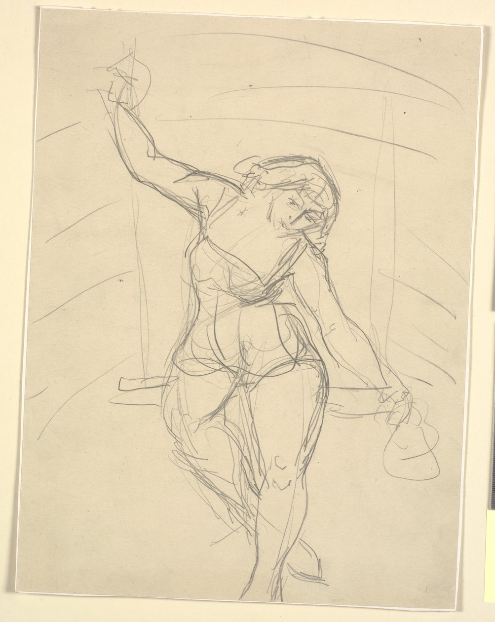 Female Artist Sitting on Trapeze by Emile Othon Friesz