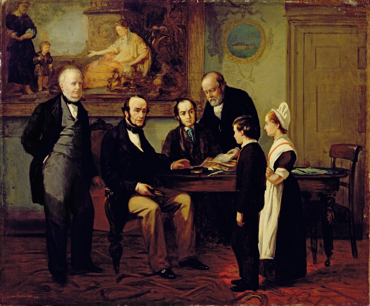 Taking Leave, 1868 by Emma Brownlow