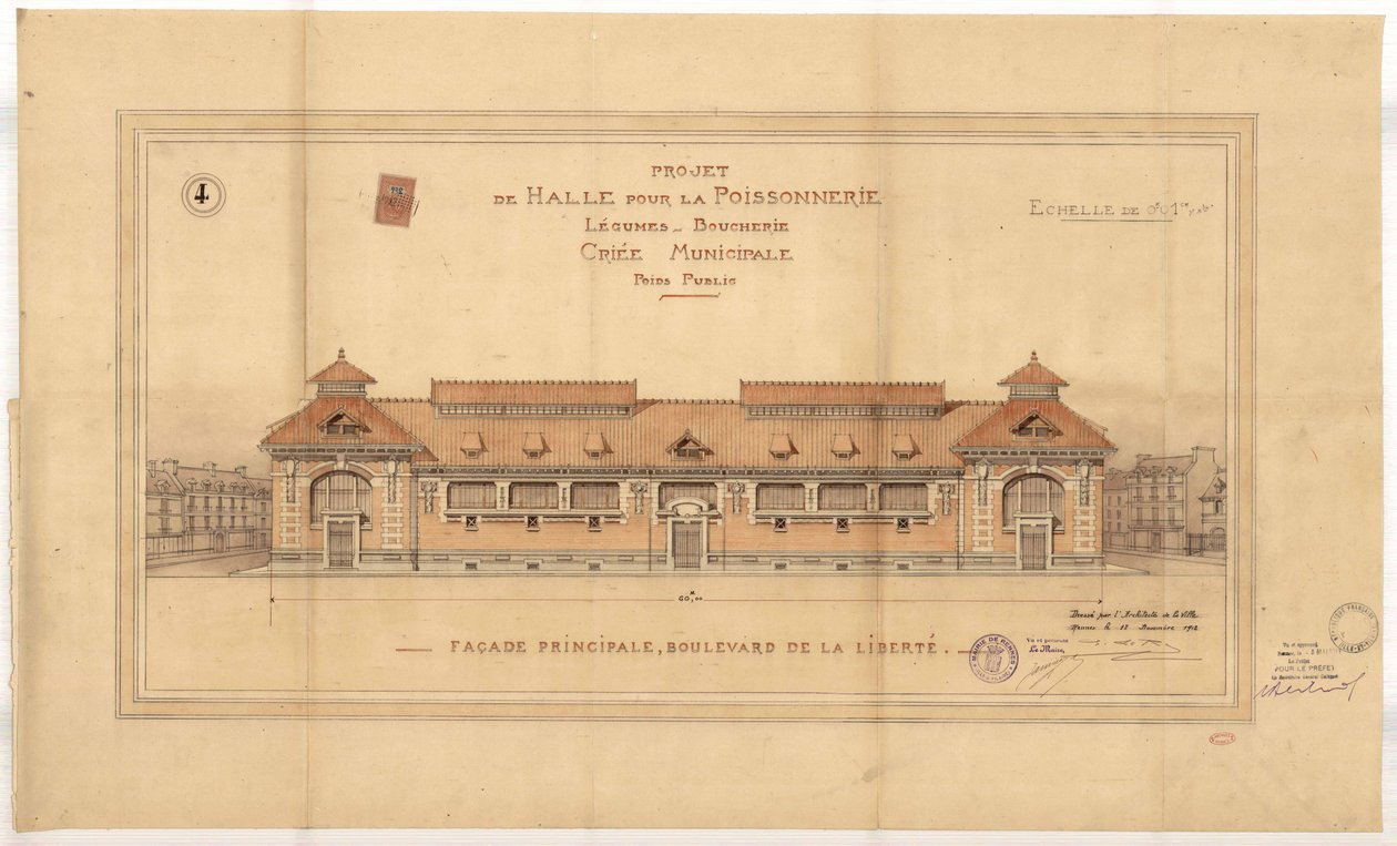 Central Market of Rennes by Emmanuel le Ray