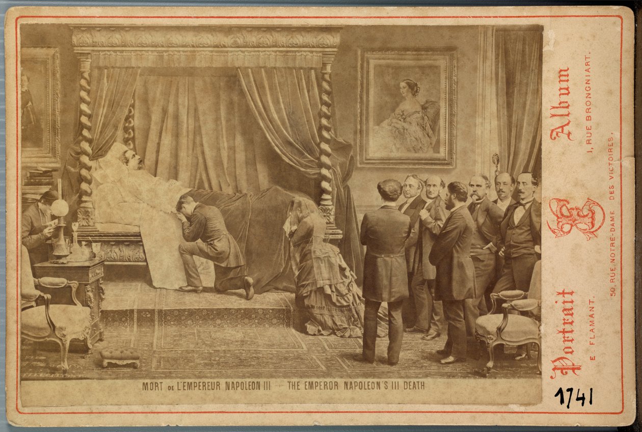 Emperor Napoleon III on His Deathbed by Emmanuel Flamant