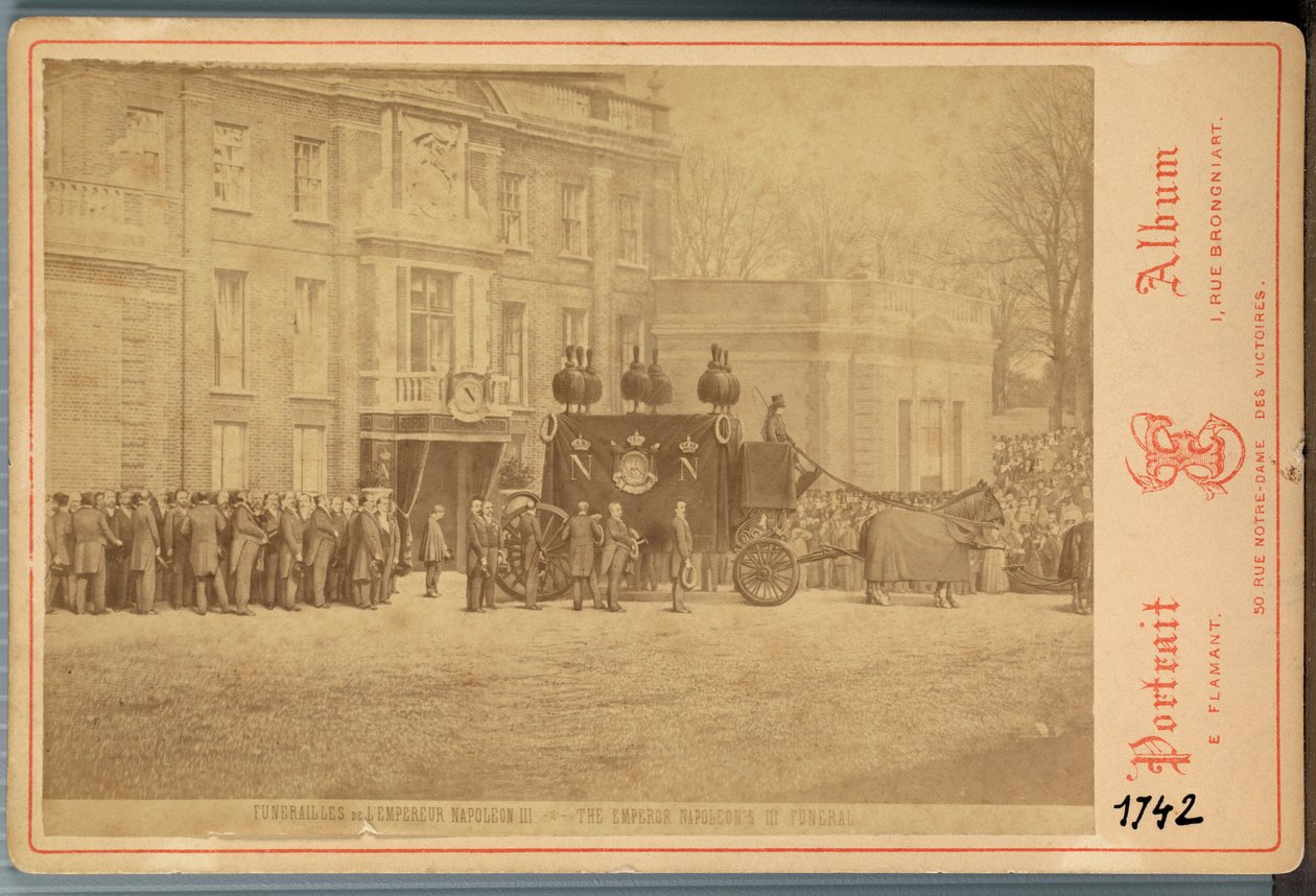 The Funeral of Emperor Napoleon III by Emmanuel Flamant