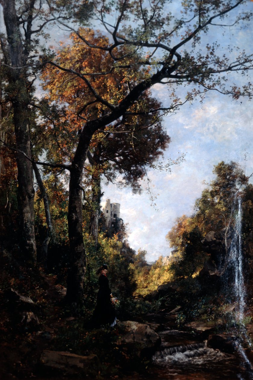 The Autumn Walk by Emmanuel Lansyer