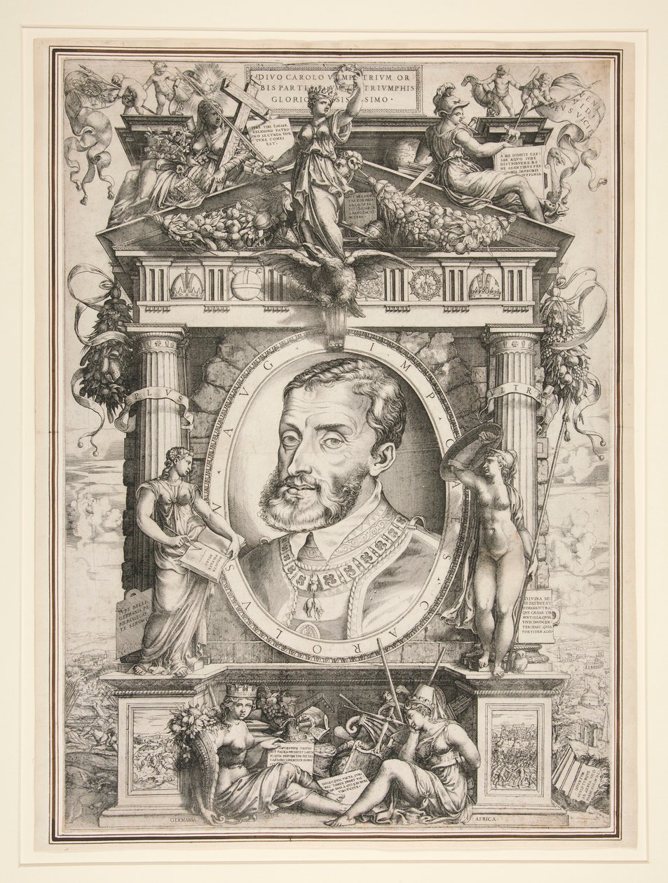 Portrait of Charles V by Enea Vico