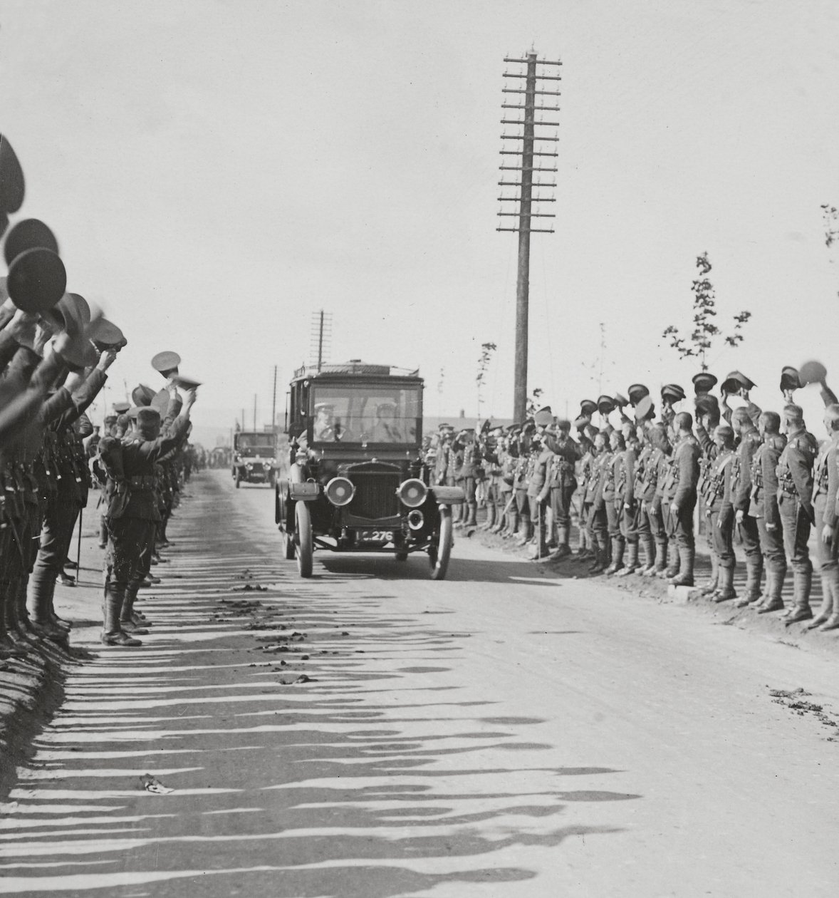 A Royal Visit to the Troops, Enthusiastic Welcome by the Canadians by English Photographer