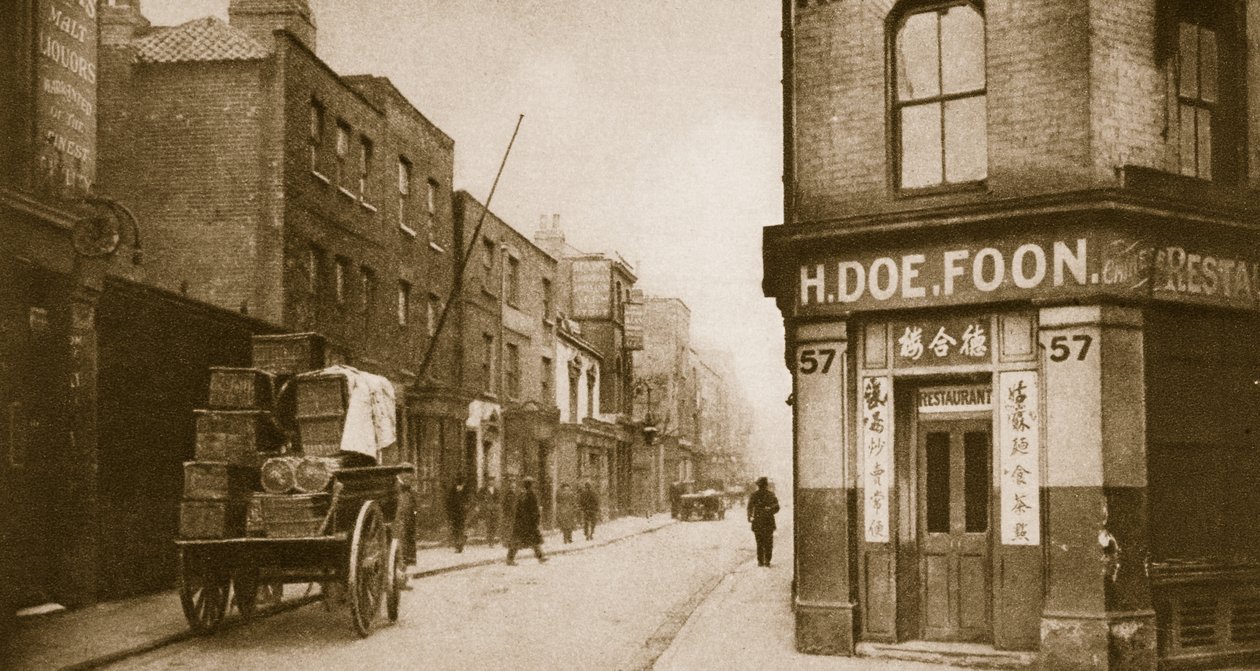 A view of Pennyfields, Chinatown by English Photographer