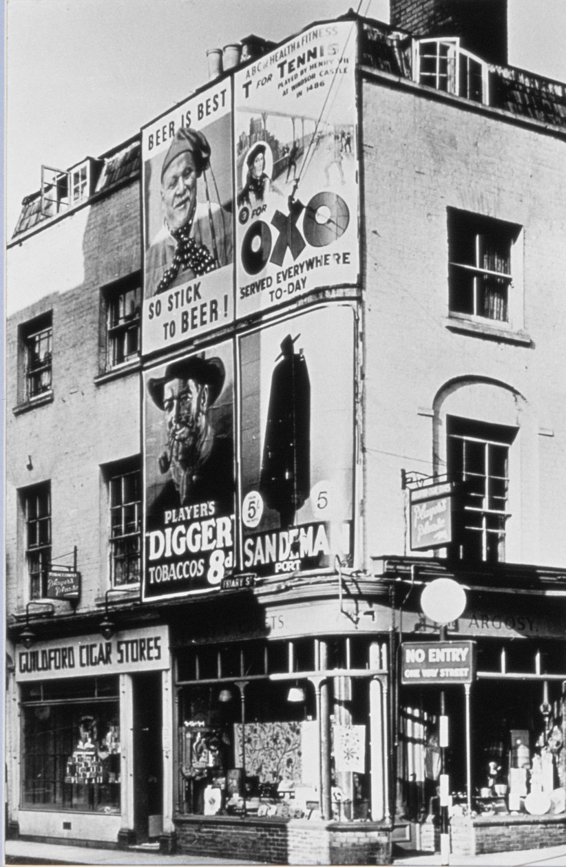 Advertising boards in Guildford by English Photographer