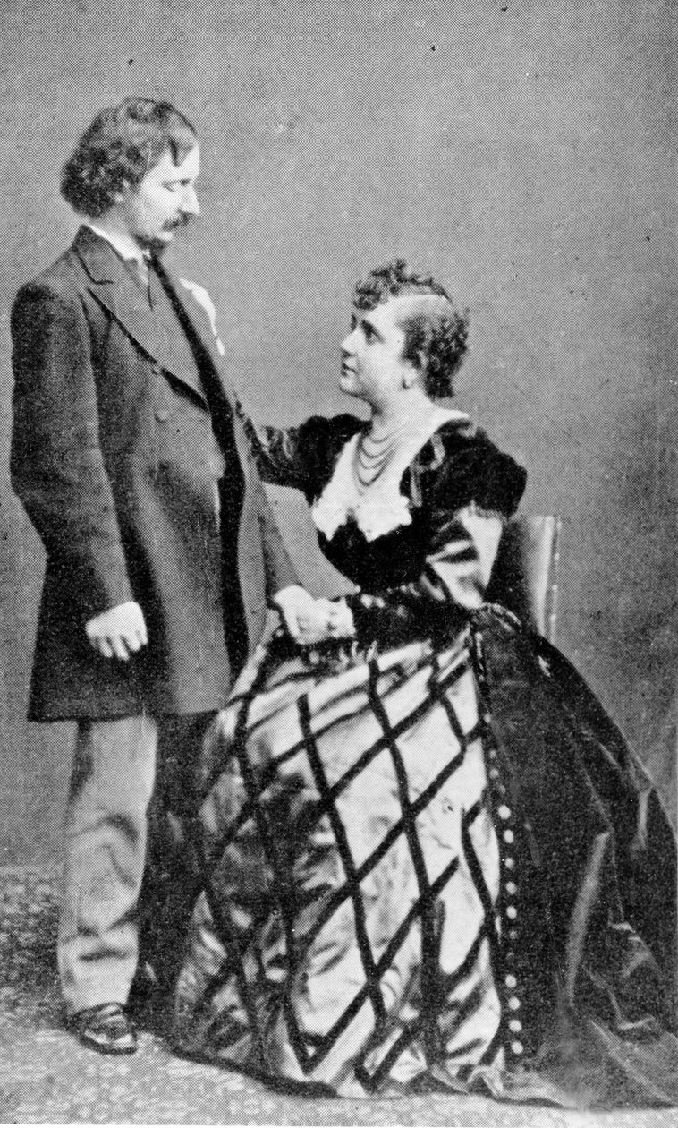 Algernon Charles Swinburne and Adah Menken by English Photographer