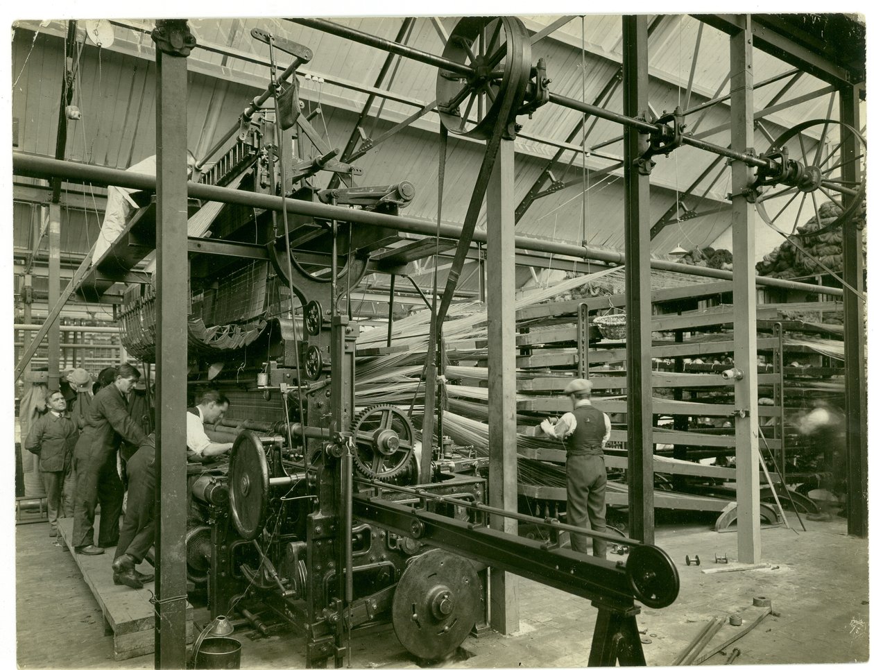 Axminster Jacquard loom, carpet factory, 1923 by English Photographer