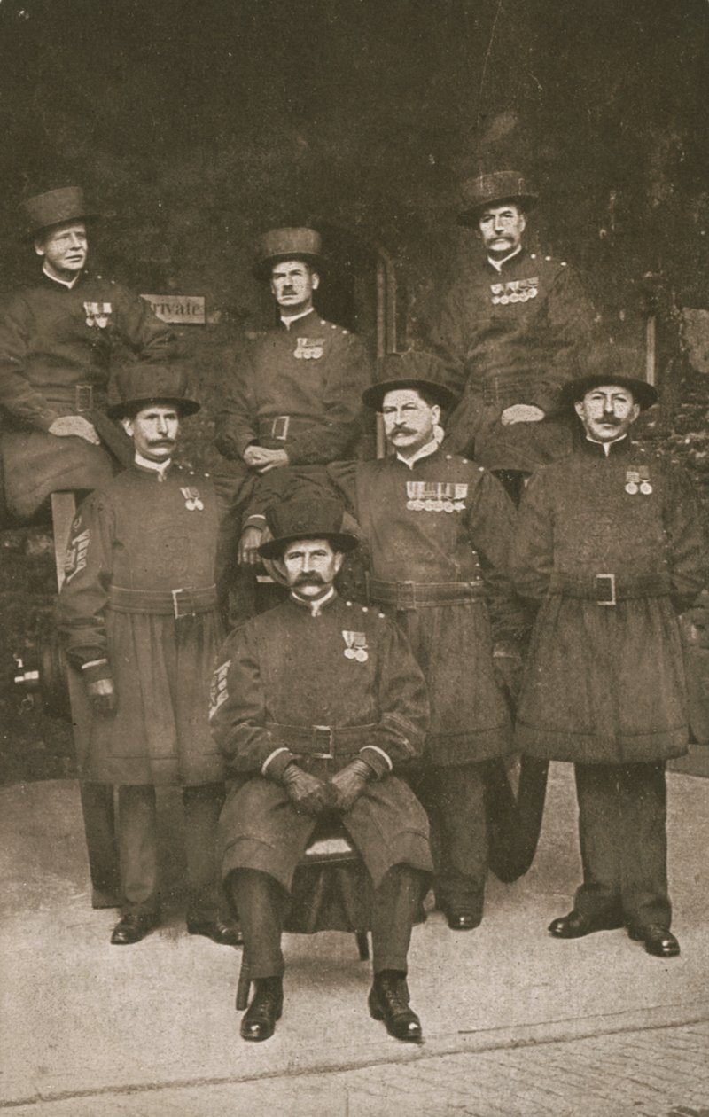 Beefeaters of the Tower of London by English Photographer