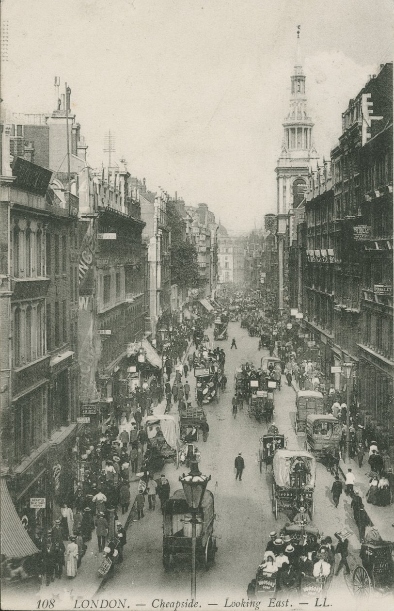 Cheapside Looking East, London by English Photographer