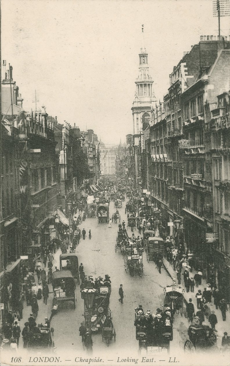 Cheapside Looking East, London by English Photographer