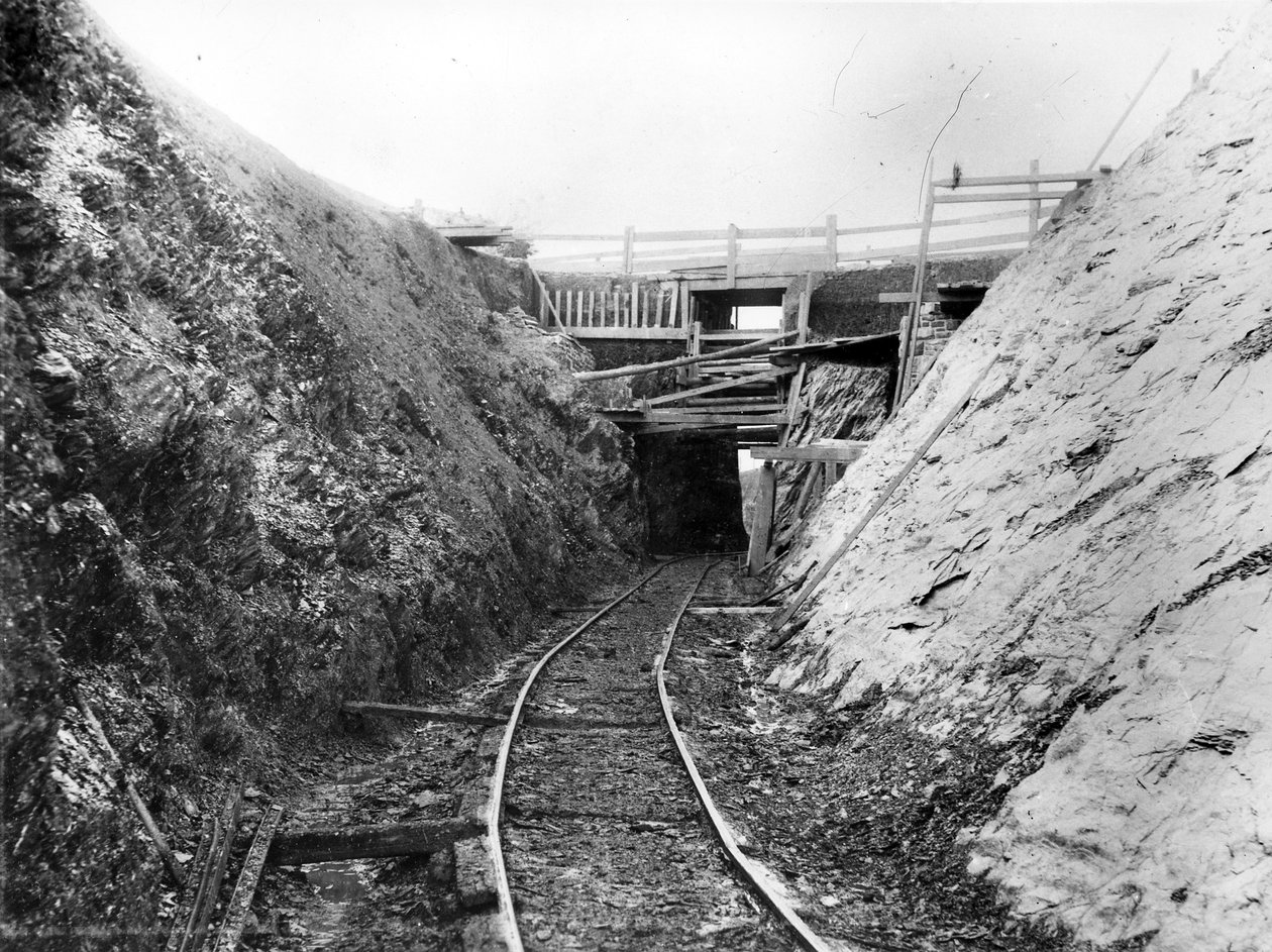 Construction of the Lynton and Barnstaple Railway, c.1897 by English Photographer