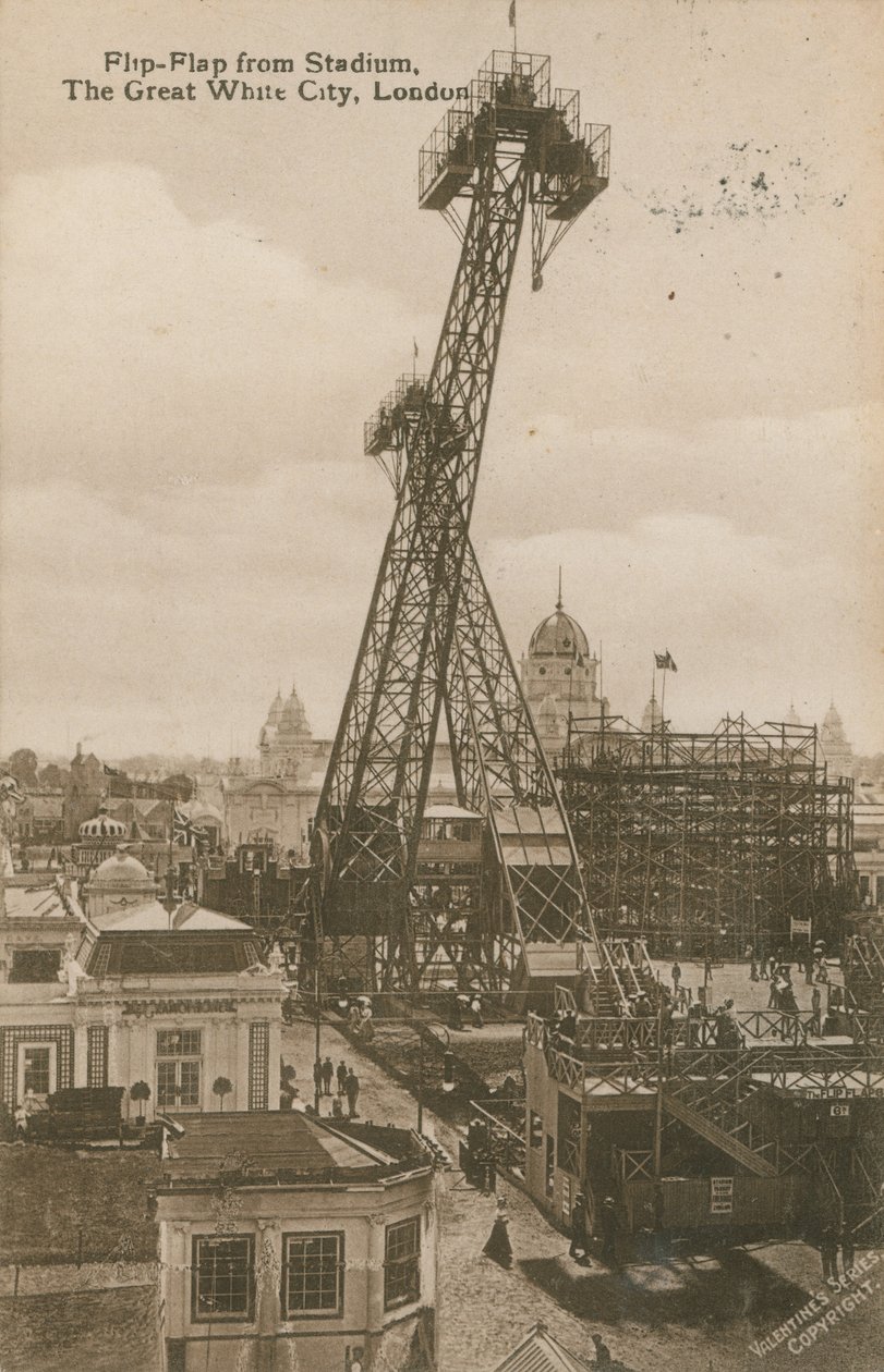 Flip-Flap from Stadium, The Great White City, London by English Photographer