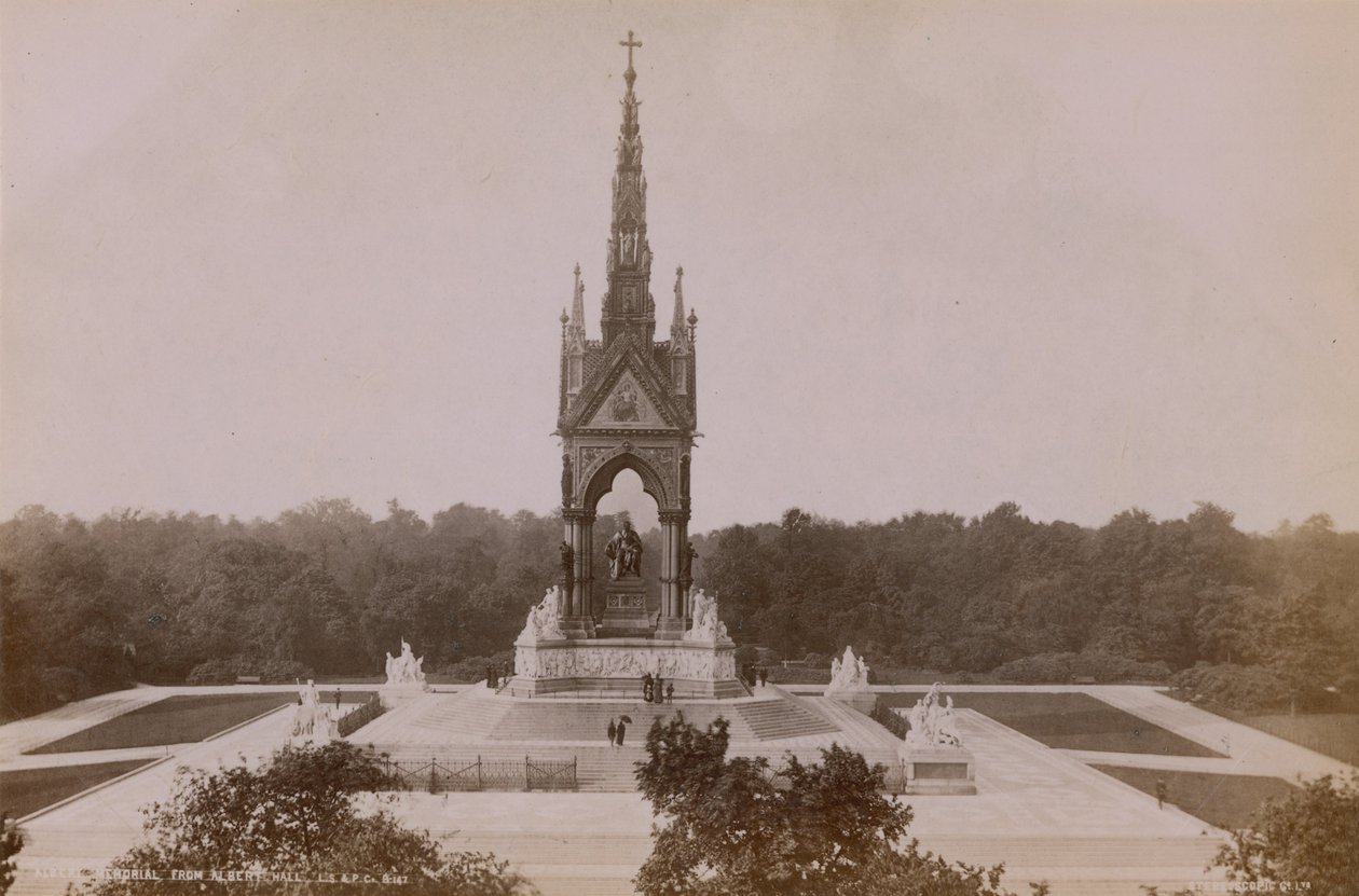 General View of the Albert Memorial by English Photographer