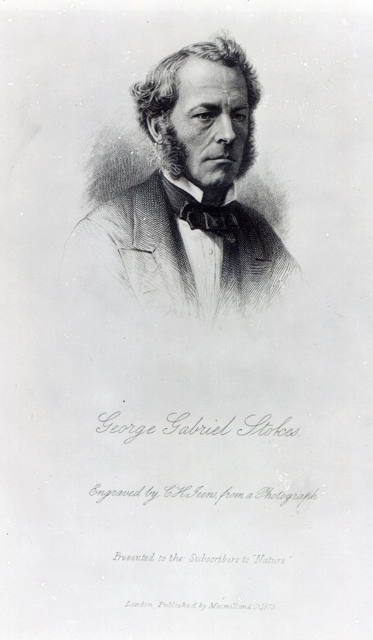 George Gabriel Stokes (engraved by C.H Jeens) by English Photographer