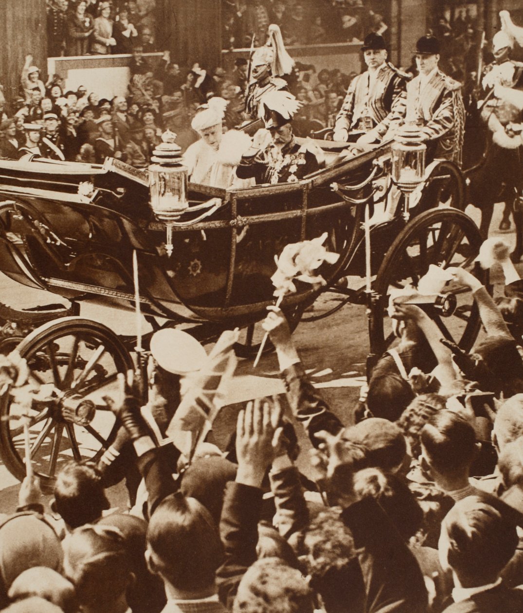 Jubilee Cheers for the King and Queen, 1935 by English Photographer
