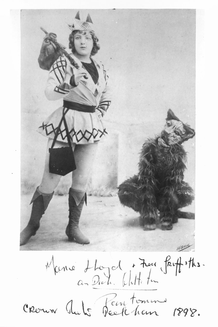 Marie Lloyd as Dick Whittington by English Photographer