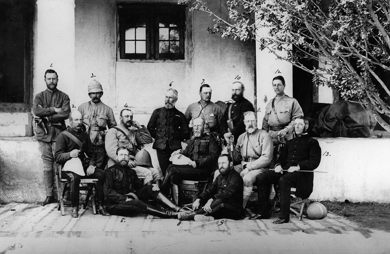 Officers and Generals Serving during the Second Anglo-Afghan War, 1878-80 by English Photographer