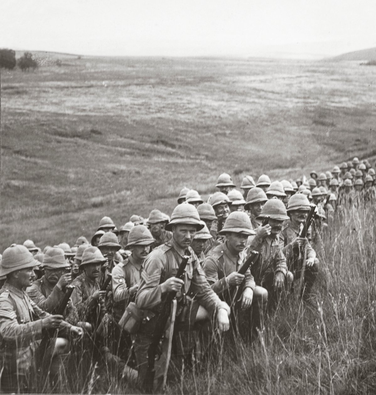 Our reserves awaiting orders to move up to their new positions on the slopes of Cape Helles, 1915 by English Photographer
