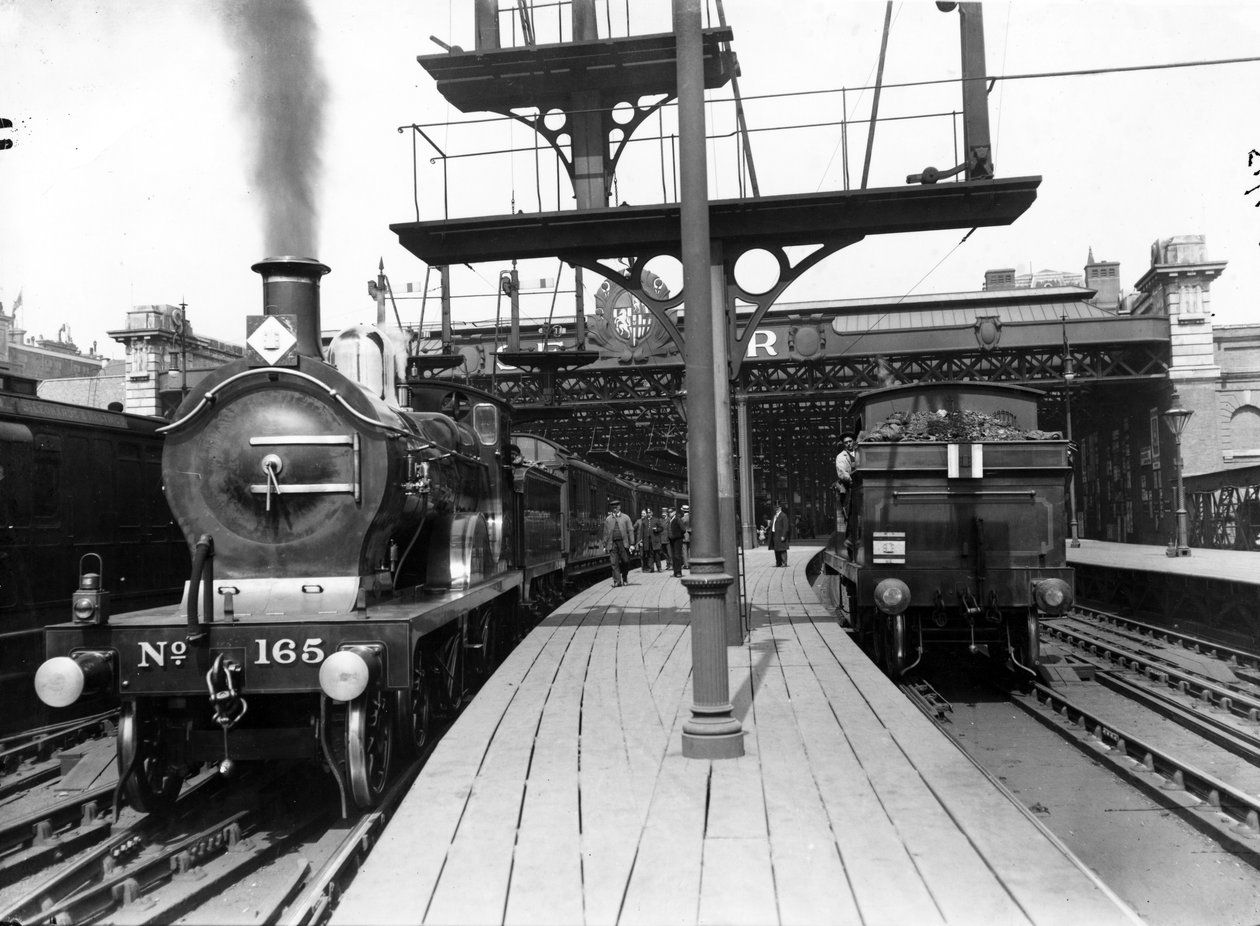 Platforms at Charing Cross Station, 1913 by English Photographer