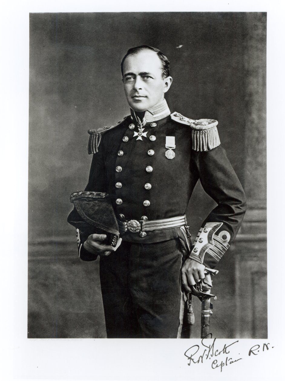 Portrait of Captain Robert Falcon Scott (1868-1912) by English Photographer