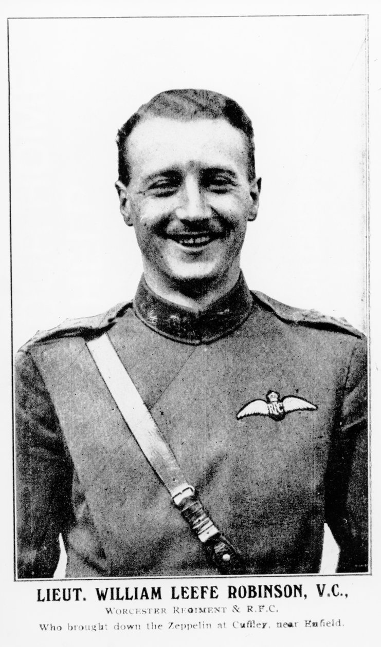 Portrait of Lieutenant William Leefe Robinson by English Photographer