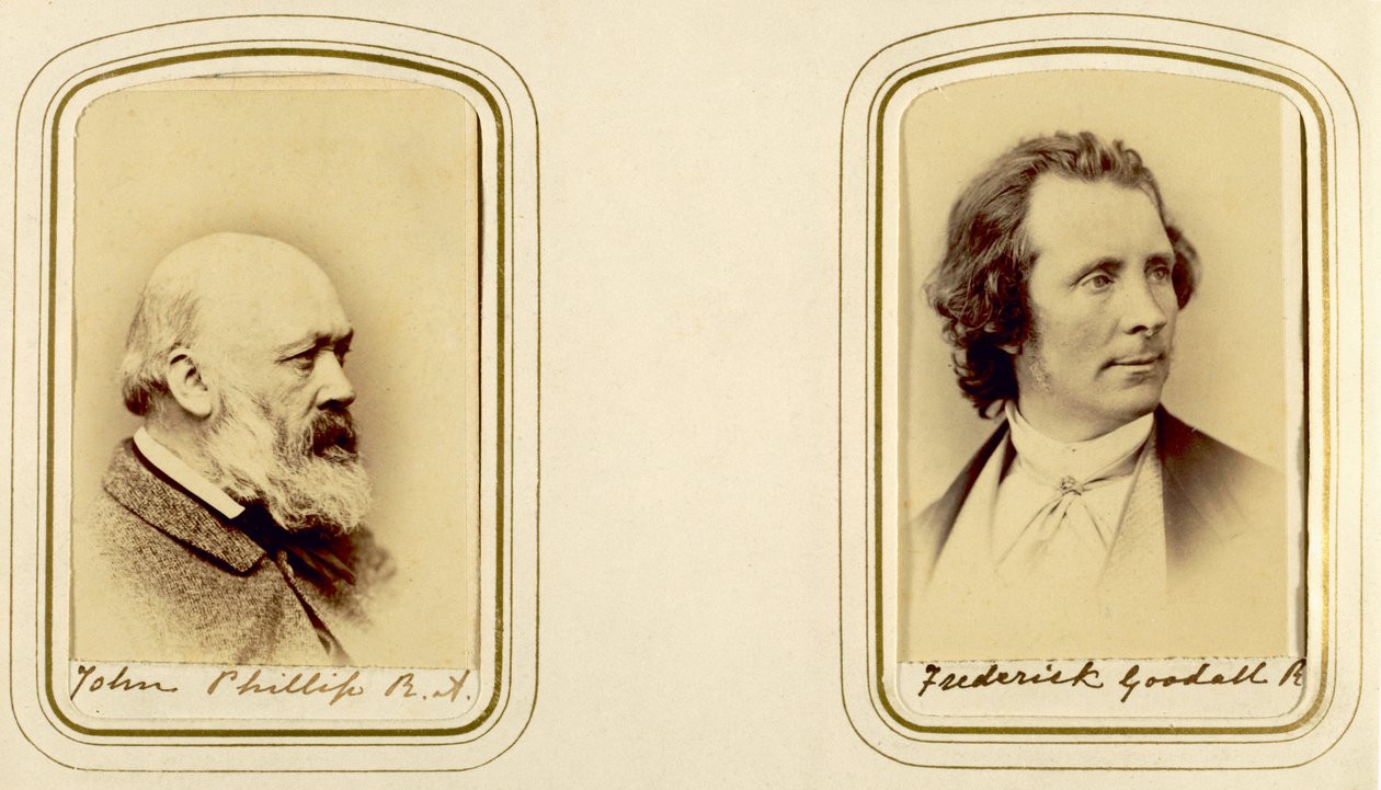 Portraits of John Phillip and Frederick Goodall by English Photographer