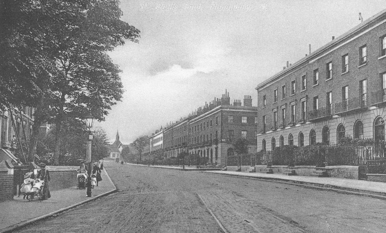 St. Pauls Road, Canonbury, Islington, c.1905 by English Photographer