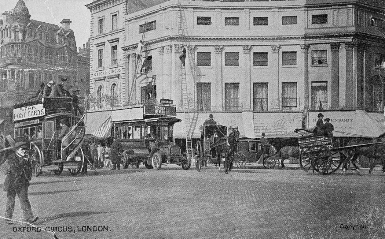 View of Oxford Circus, c.1900 by English Photographer