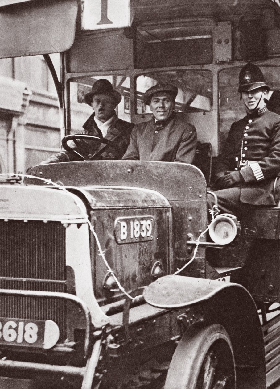 Volunteer Transport and Their Police Protection, May 1926 by English Photographer
