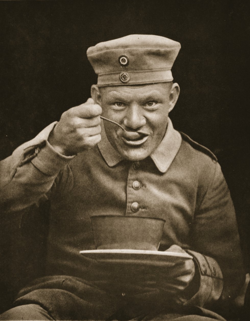 Well Fed Prisoner, illustration from German Prisoners in Great Britain by English Photographer