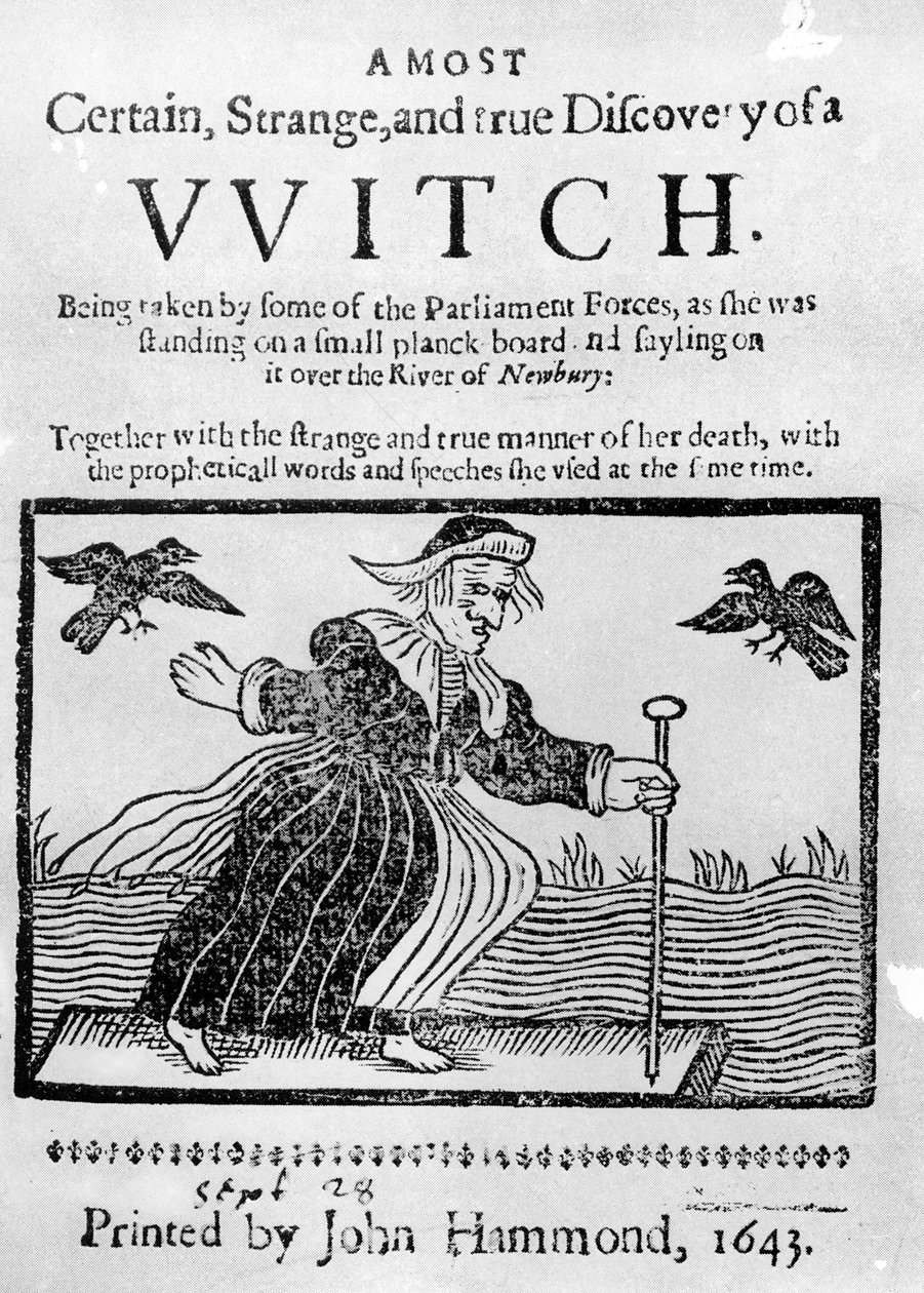 A Most Certain, Strange and True Discovery of a Witch, 1643 by English School