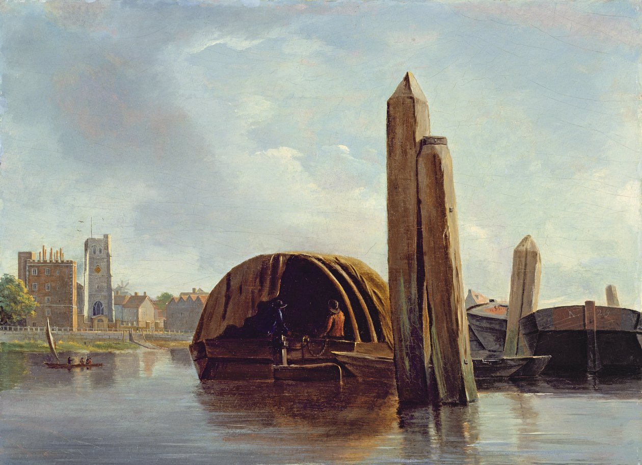 A View of Lambeth by English School