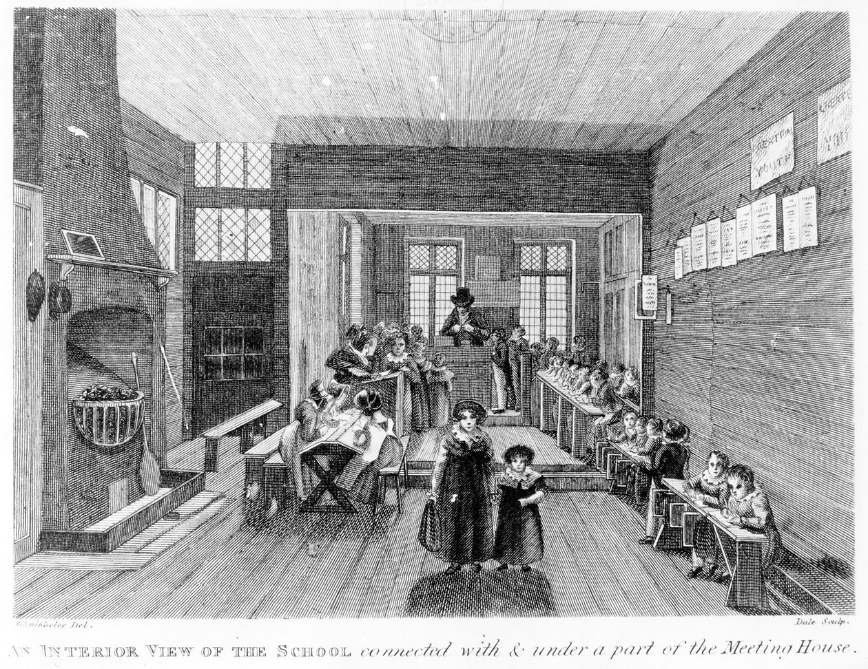An Interior View of the School published by R. Wilkinson of 125 Fenchurch St., London by English School