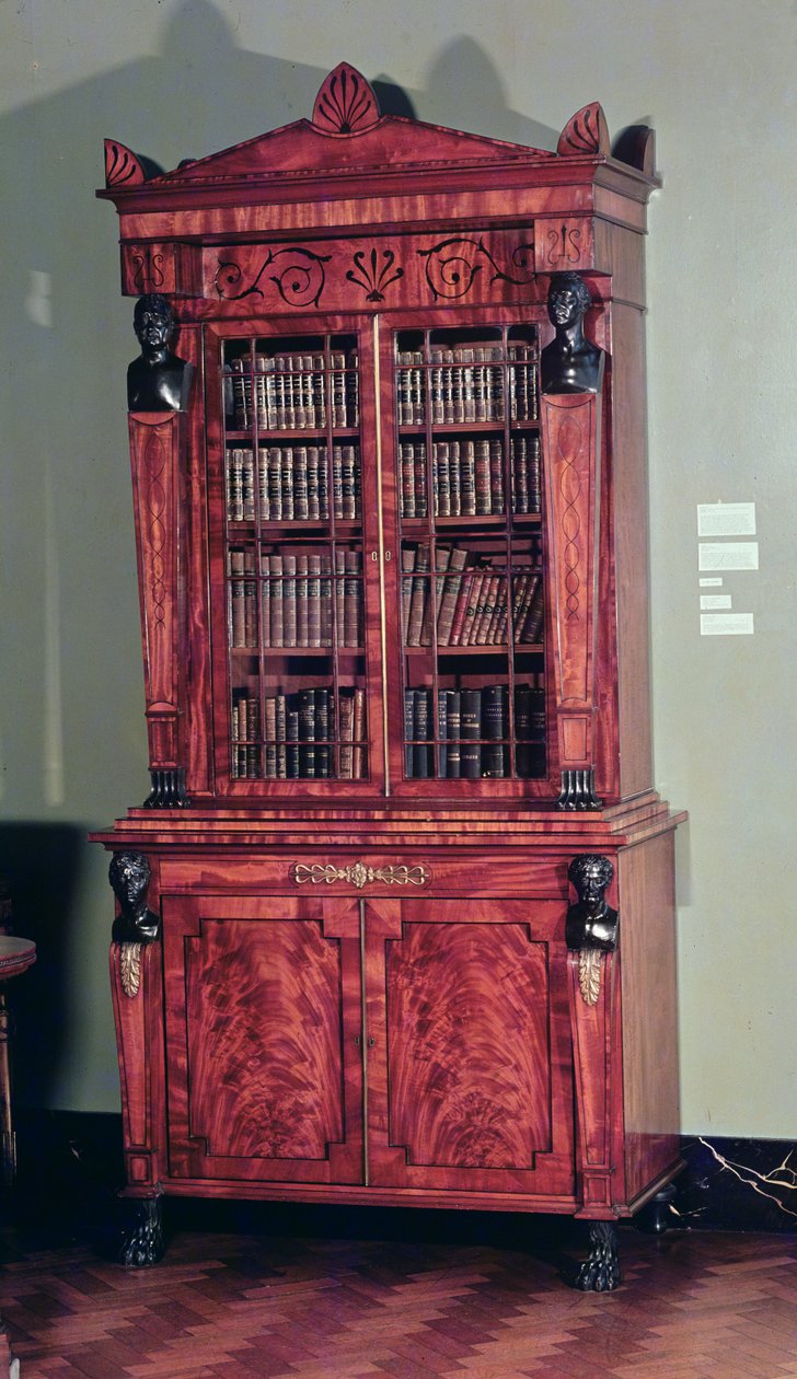 Bookcase after a design by Sheraton, early 19th century by English School