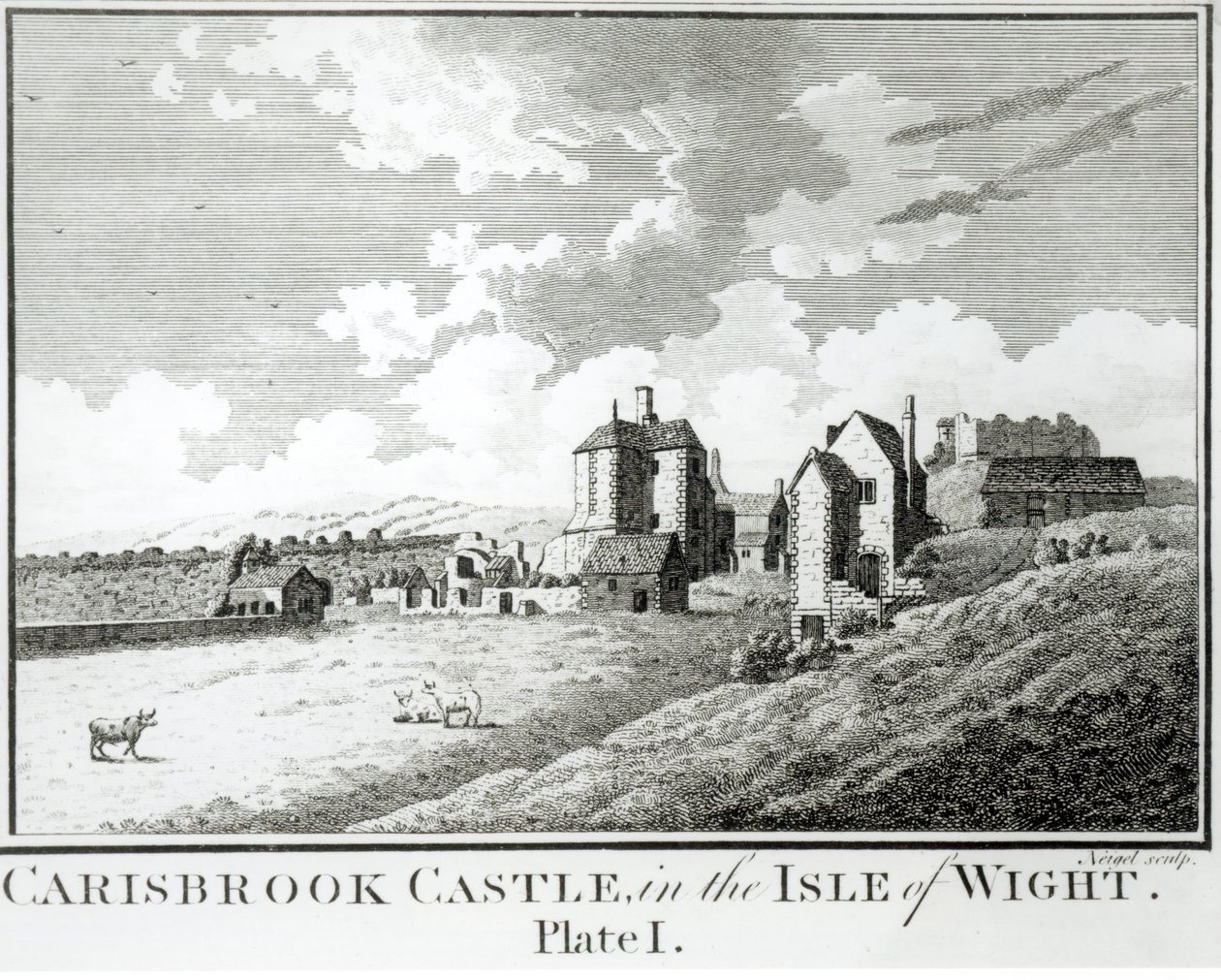Carisbrook Castle, Isle of Wight, Plate I by English School