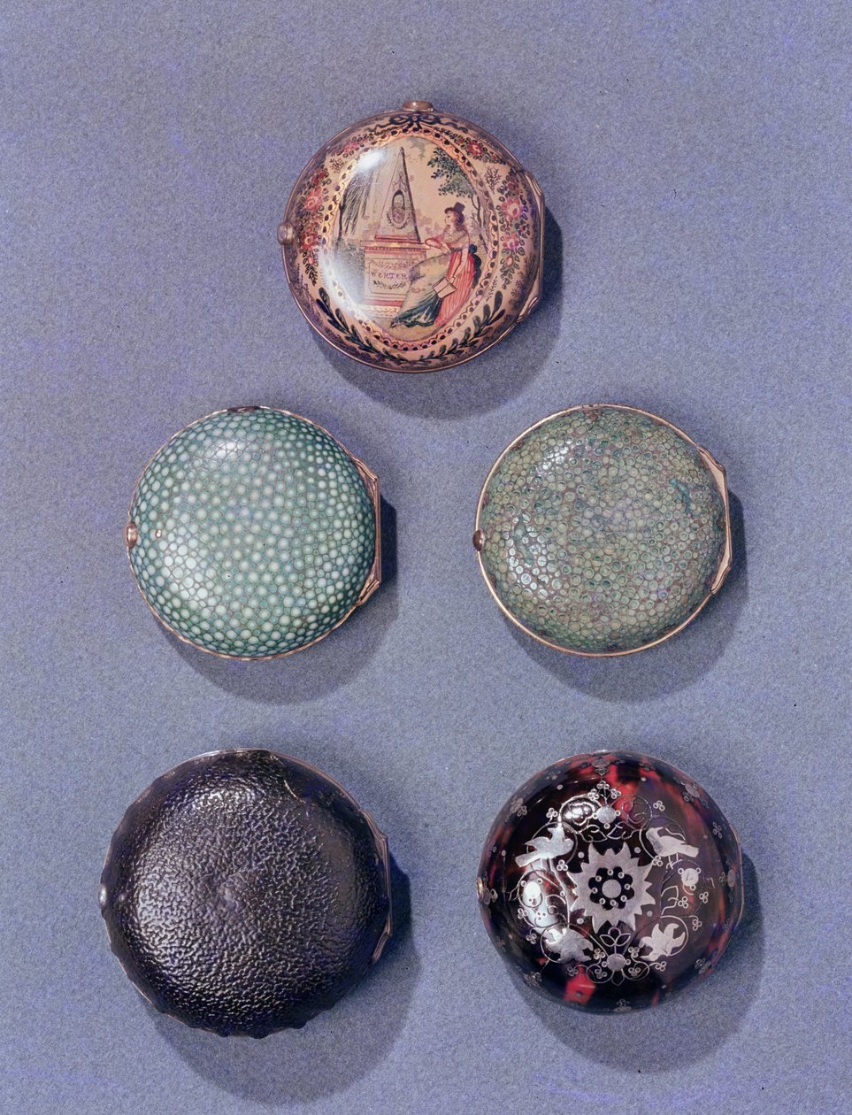 Collection of watch cases, 18th century by English School