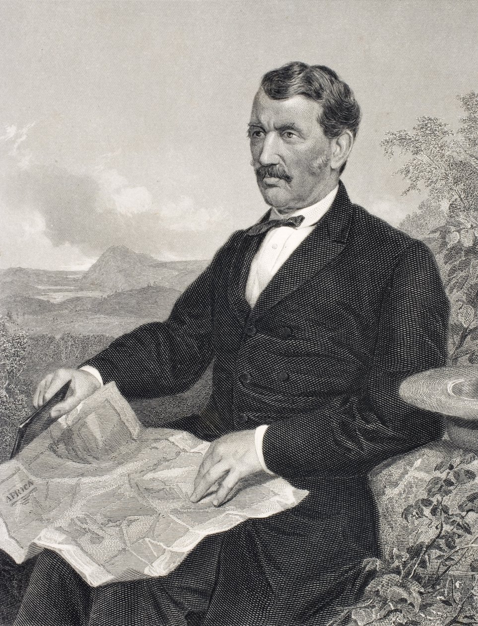 David Livingstone (1813-73) by English School