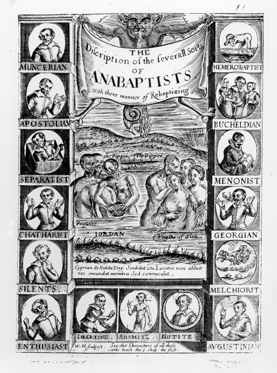 Description of the Several Sorts of Anabaptists, 1645 by English School
