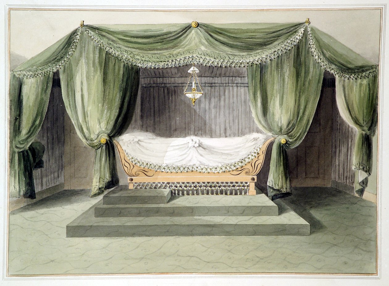 Design for a tented room by English School